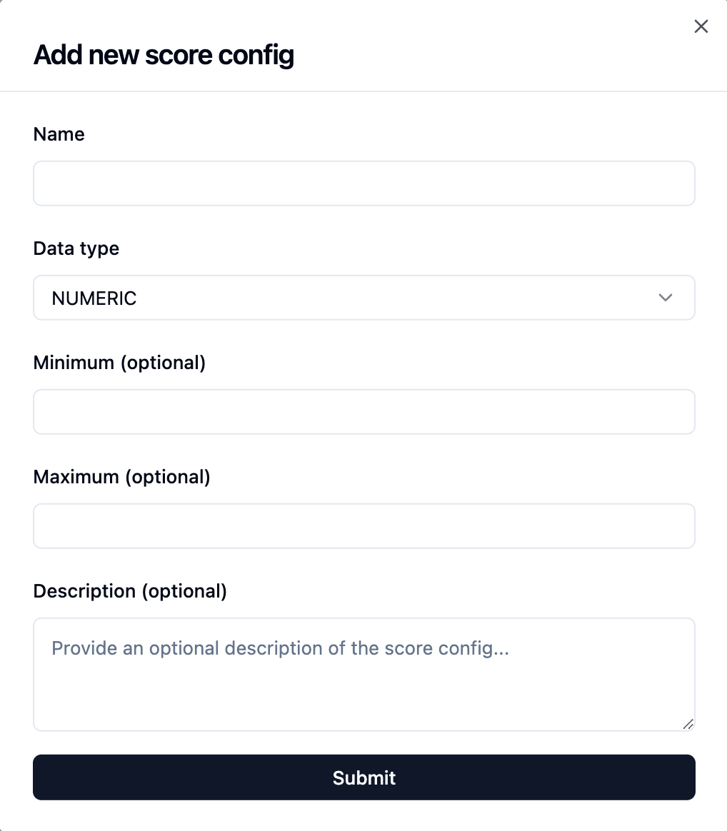 Score Configs